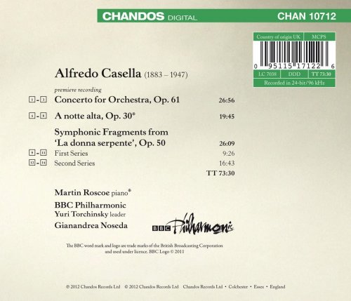 Gianandrea Noseda - Casella: Orchestral Works, Vol. 2 (2012)