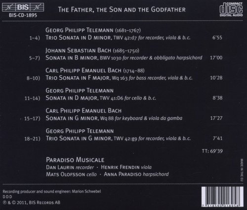 Dan Laurin, Henrik Frendin, Mats Olofsson, Anna Paradiso, Paradiso Musicale - The Father, the Son & the Godfather (2011) [Hi-Res]