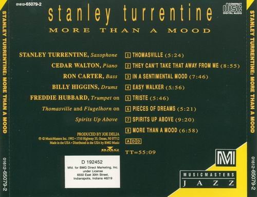 Stanley Turrentine - More Than a Mood (1992)