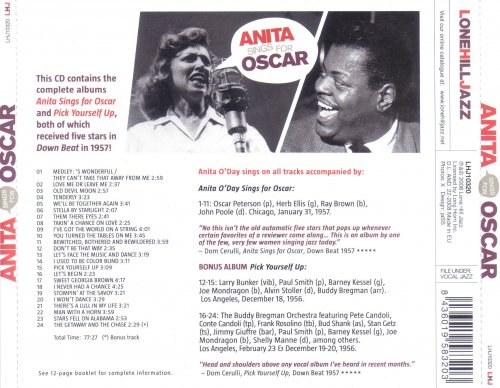 Anita O'Day ‎– Anita Sings For Oscar (1957) FLAC