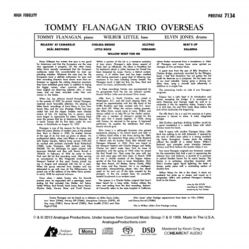 Tommy Flanagan - Tommy Flanagan Overseas (1957/2013) [Hi-Res+SACD]