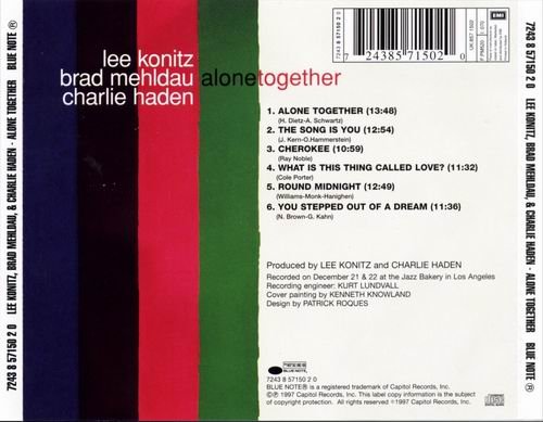 Lee Konitz, Brad Mehldau, Charlie Haden - Alone Together (1997)