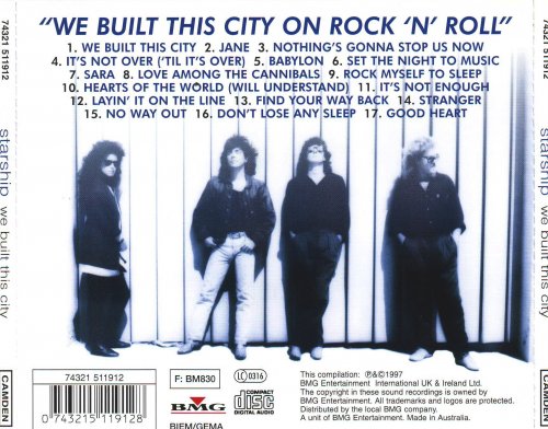 Starship - We Built This City (The Very Best Of Starship) (1997) CD-Rip