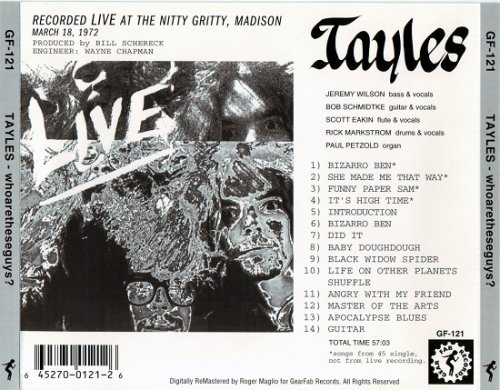 Tayles - Whoaretheseguys (Reissue) (1972/1998)