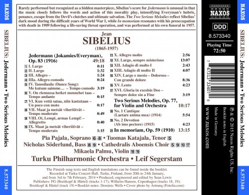 Cathedralis Aboensis Choir, Turku Philharmonic Orchestra, Leif Segerstam - Sibelius: Jedermann, 2 Pieces & In memoriam (2015) [Hi-Res]