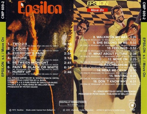Epsilon - Epsilon / Move On (Reissue) (1971-72/2003)