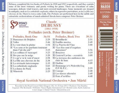 Royal Scottish National Orchestra, Jun Märkl - Debussy: Préludes, Books 1 & 2 (Orch. P. Breiner) (2012) [Hi-Res]