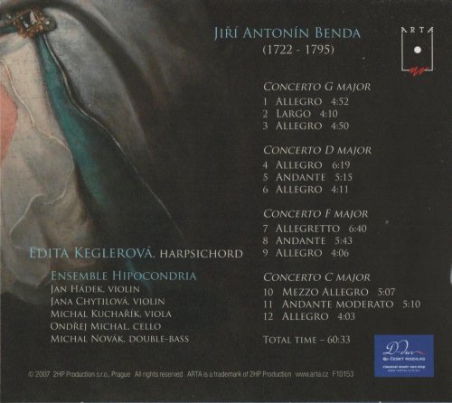 Edita Keglerová, Hipocondria Ensemble - Jiří Antonín Benda: Harpsichord Concertos (2007)