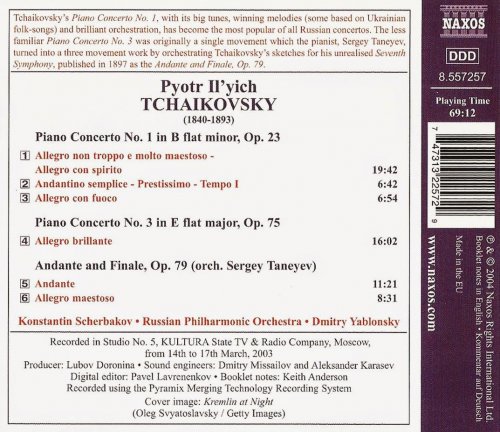 Konstantin Scherbakov - Tchaikovsky: Piano Concertos Nos. 1 & 3 (2004)
