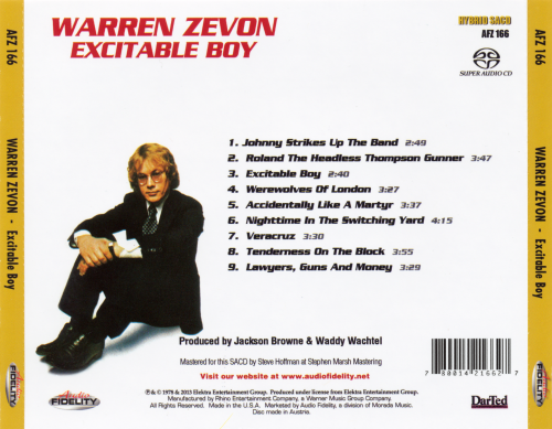 Warren Zevon – Excitable Boy (2013)