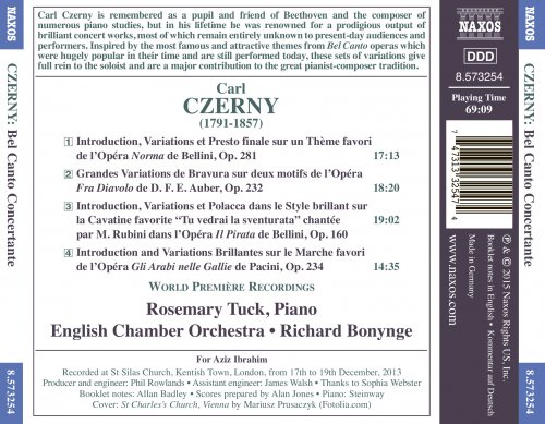 English Chamber Orchestra, Richard Bonynge, Rosemary Tuck - Czerny: Bel Canto Concertante (2015) [Hi-Res]