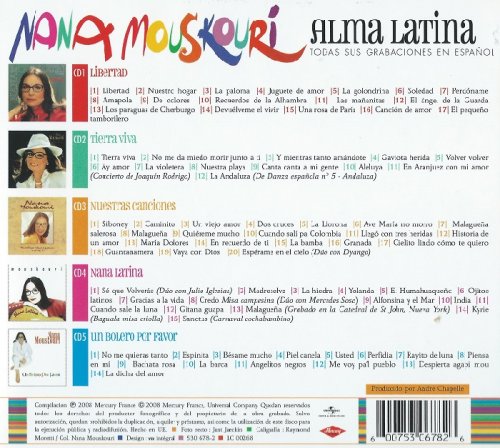 Nana Mouskouri - Alma Latina Todas Sus Grabaciones En Espanol (5CD) (2008)