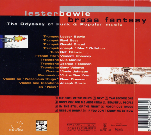 Lester Bowie's Brass Fantasy - The Odyssey of Funk & Popular Music (1998)