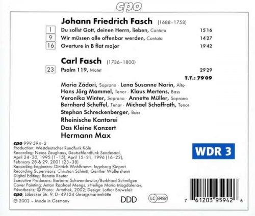 Rheinische Kantorei - Fasch: Cantatas (2002)