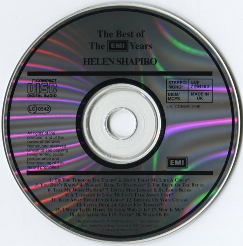 Helen Shapiro - The Best Of The EMI Years (1991)