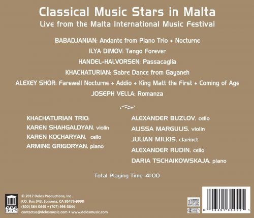 Alexander Buzlov, Alissa Margulis, Julian Milkis, Alexander Rudin, Daria Tchaikovskaya - Classical Music Stars in Malta (Live) (2018) [Hi-Res]