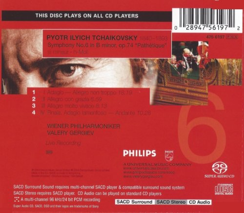 Valery Gergiev - Tchaikovsky: Symphony No. 6 in B minor "Pathetique" (2005) [SACD]