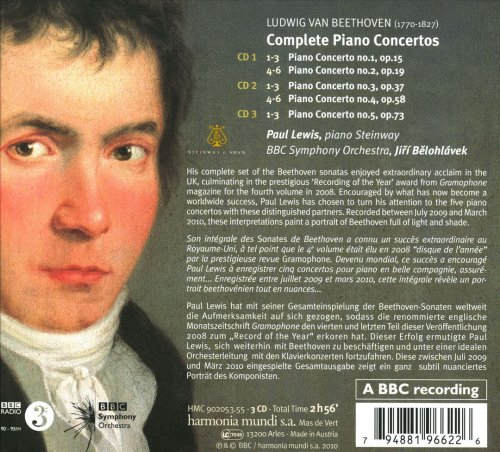 Paul Lewis, BBC Symphony Orchestra - Beethoven: Complete Piano Concertos (2010) CD-Rip