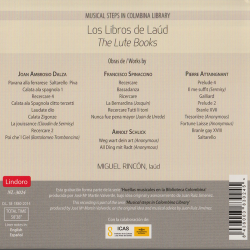 Miguel Rincón - Los Libros de Laúd (2014) CD-Rip