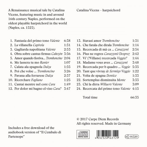 Catalina Vicens - Il Cembalo Di Partenope: A Renaissance Harpsichord Tale (2017) [Hi-Res]