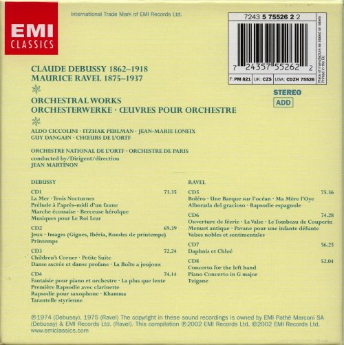 Jean Martinon - Debussy, Ravel: Orchestral Works (Box Set, 2002)