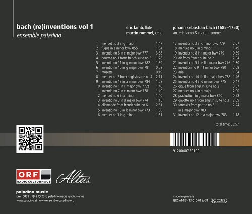 Eric Lamb - Bach (re)inventions, Vol. 1 (2013)