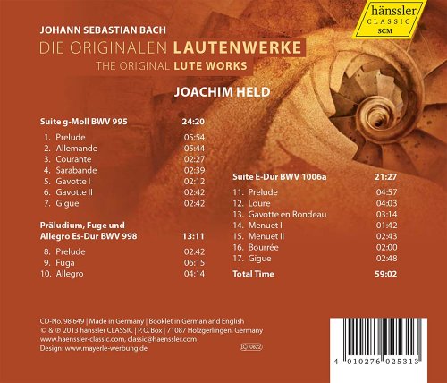 Joachim Held - J.S. Bach: The Original Lute Works (2013)
