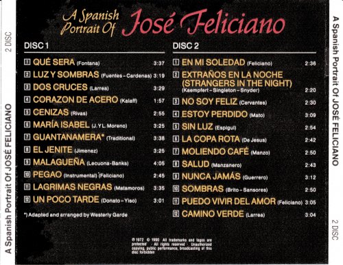 Jose Feliciano - A Spanish Portrait Of Jose Feliciano (1972/1990)