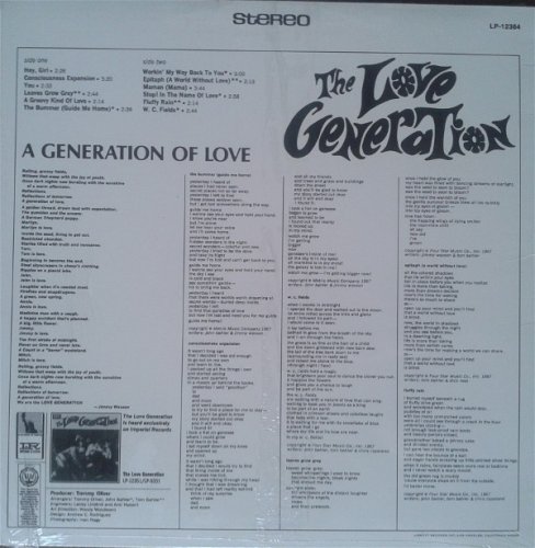 The Love Generation - A Generation Of Love (1968)