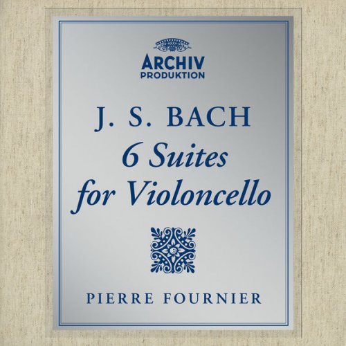 Pierre Fournier - J.S. Bach: 6 Suites for Violoncello (1961/2016) 192kHz [Hi-Res]