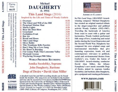 Dogs of Desire & David Alan Miller - Michael Daugherty: This Land Sings (Inspired by the Life and Times of Woody Guthrie) (2020) [Hi-Res]