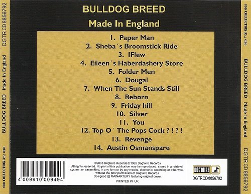 Bulldog Breed - Made In England (Reissue) (1967-69/2008)