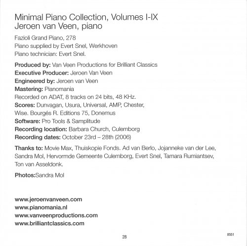 Jeroen van Veen - Minimal Piano Collection Vol. I-IX (2007)
