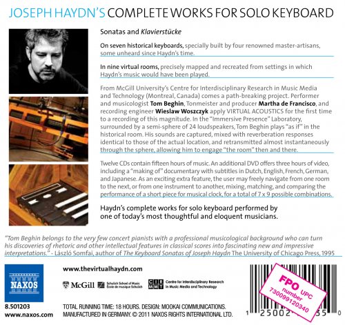 Tom Beghin - The Virtual Haydn: Complete Works for Solo Keyboard (2011)