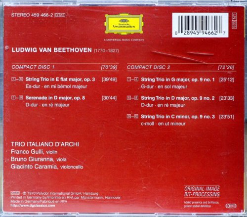 Trio Italiano D'Archi - Beethoven: The String Trios (2007)