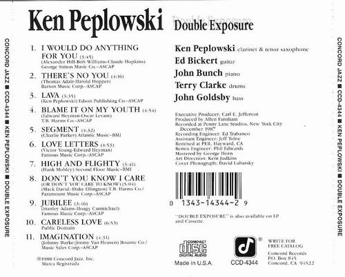 Ken Peplowski - Double Exposure (1988) CD Rip