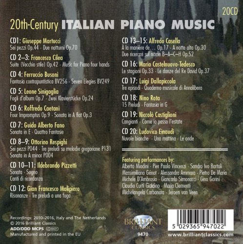 20th Century Italian Piano Music, Vol. 1, 2 (2016)