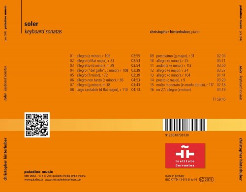 Christopher Hinterhuber - Soler: Keyboard Sonatas (2014/2020)