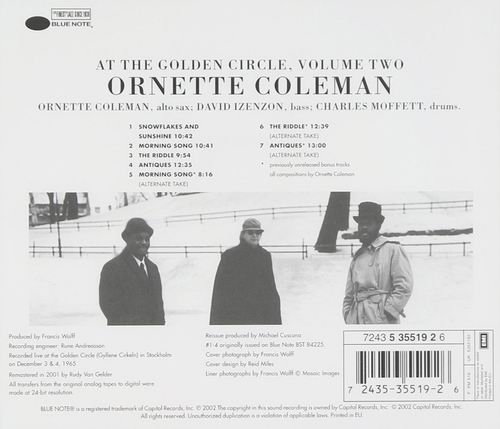 The Ornette Coleman Trio - At The "Golden Circle" Stockholm, Volume Two (2002)