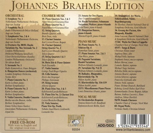 Brahms - Complete Works: L'Oeuvre Intégrale, Gesamtwerk (60 CD) (2008)