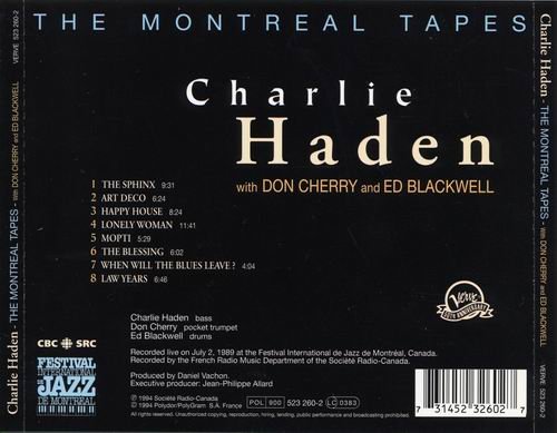 Charlie Haden - The Montreal Tapes, Vol.2 (1994) 320 kbps+CD Rip