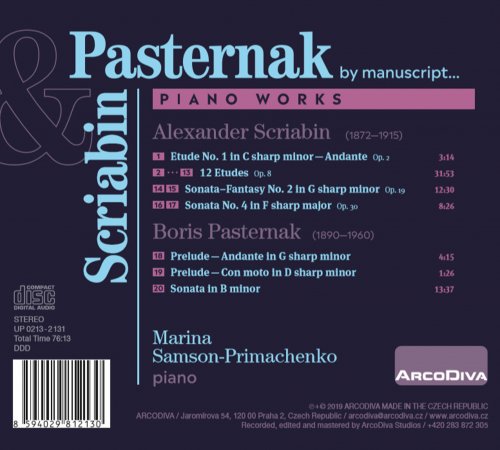 Marina Samson-Primachenko - Scriabin & Pasternak: Piano Works (2020)