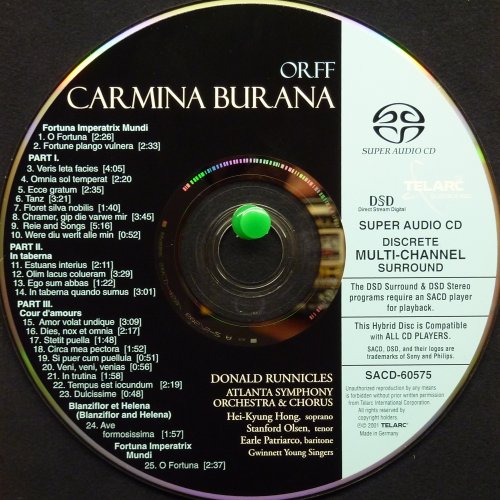 Atlanta Symphony Orchestra & Chorus - Carl Orff: Carmina Burana (2001) [Hi-Res+SACD]