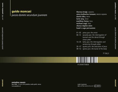 Guido Mancusi - Mancusi: Passio Domini Secundum Joannem (2017/2020)