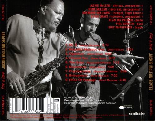 Jackie McLean & The MacBand - Fire & Love (1997)