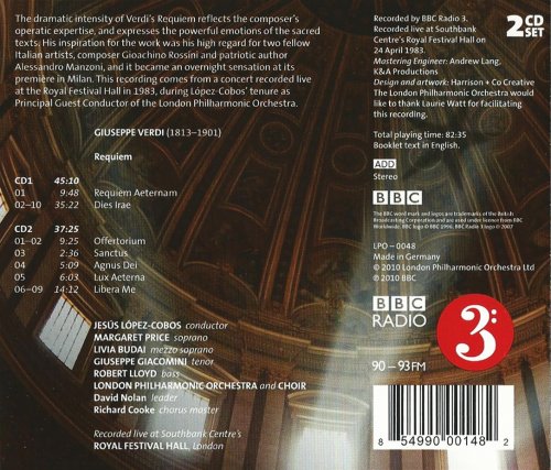 London Philharmonic Orchestra, Jesús López-Cobos - Verdi: Requiem (2010)