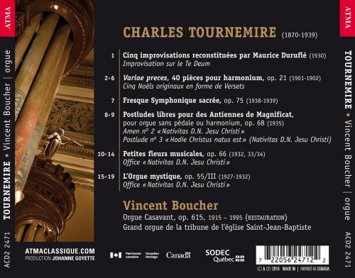 Vincent Boucher - Tournemire: Nativitas (2010)