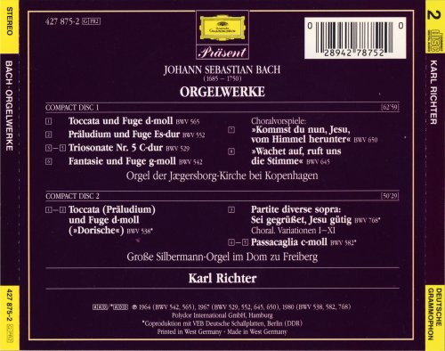 Karl Richter - J.S. Bach: Orgelwerke (1985)