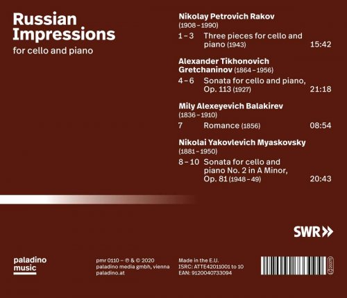 Ramon Jaffe - Russian Impressions for Cello and Piano (2020)