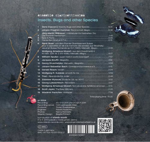 Ensemble Clarinettissimo - Insects, Bugs and Other Species (2013/2020)